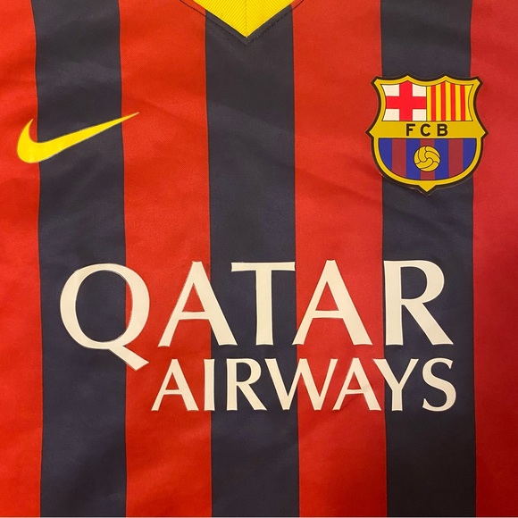 NIKE - Barcelona F.C. 2013-14 Home Kit Jersey - Size L - Picture 3 of 13